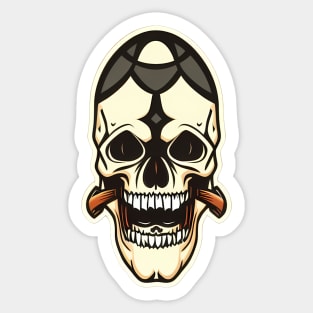 Skull 4 Sticker